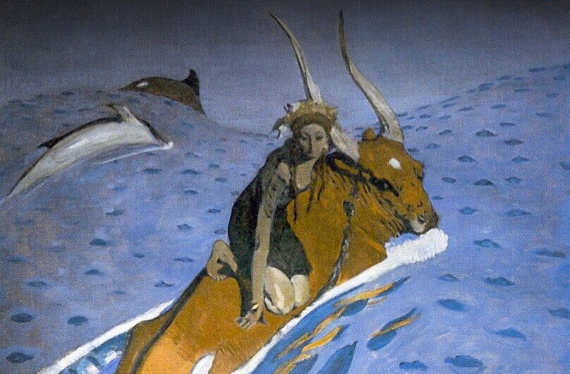 «Похищение Европы»<br>
 Cеров А.С.<br>
                            1910&nbsp;г.